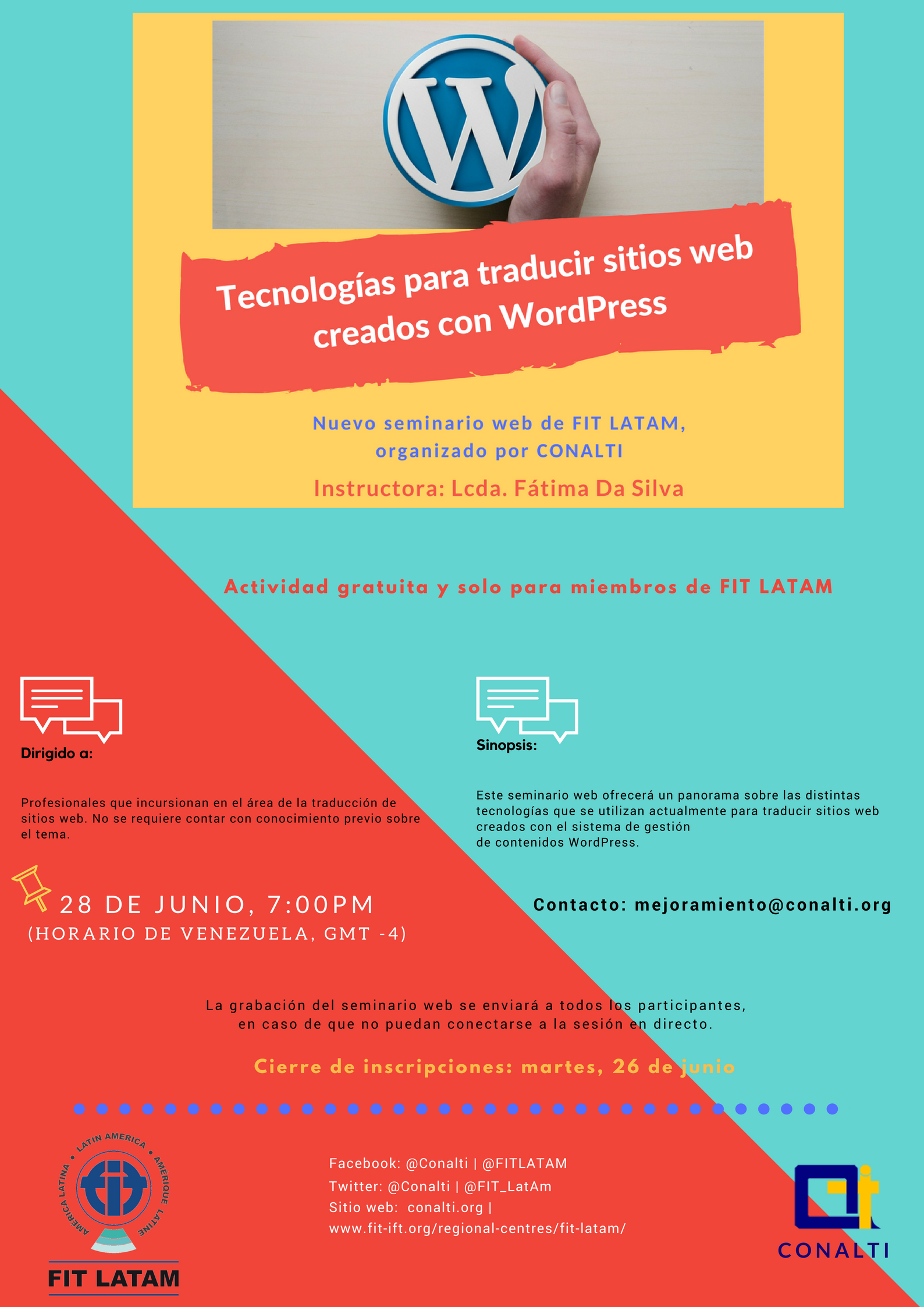 Promo webinar wordpress